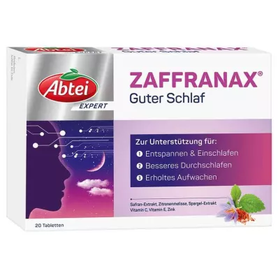 Abtei Expert Zaffranax tablety na dobrý spánek, 20 ks