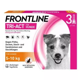 FRONTLINE Tri-Act kapací roztok pro psy o hmotnosti 5-10 kg, 3 ks