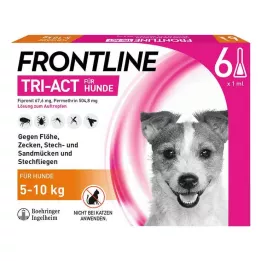 FRONTLINE Tri-Act kapací roztok pro psy 5-10 kg, 6 ks