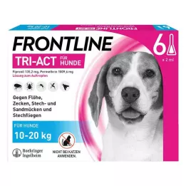 FRONTLINE Tri-Act kapací roztok pro psy 10-20 kg, 6 ks