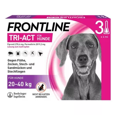 FRONTLINE Tri-Act Lsg.z.Drop-on pro psy 20-40kg, 3 ks