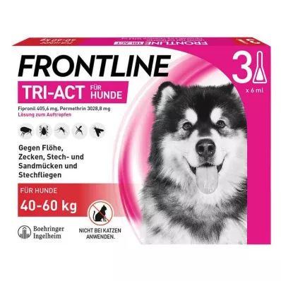 FRONTLINE Tri-Act roztok pro kapání na psy 40-60kg, 3 ks
