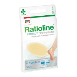 RATIOLINE Ochranná náplast na blistry 4,2x6,8 cm, 5 ks