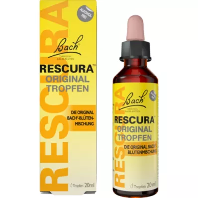 BACHBLÜTEN Original Rescura kapky bez alkoholu, 20 ml