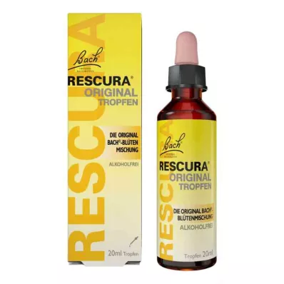 BACHBLÜTEN Original Rescura kapky bez alkoholu, 20 ml