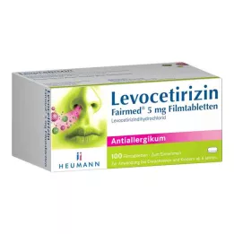 LEVOCETIRIZIN Fairmed 5 mg potahované tablety, 100 ks