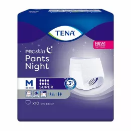 TENA PANTS noční jednorázové kalhoty super M, 10 ks