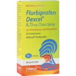 FLURBIPROFEN Dexcel 8,75 mg/dos.sprej do dutiny ústní, 15 ml