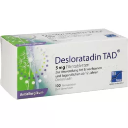 DESLORATADIN TAD 5 mg potahované tablety, 100 ks