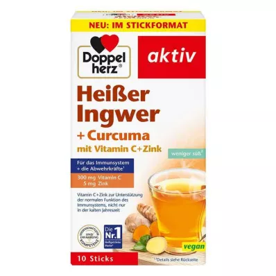 DOPPELHERZ horký zázvor+kurkuma, 10 ks