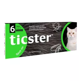 TICSTER Spot-on tekutina pro kočky do 4 kg, 6X0,4 ml