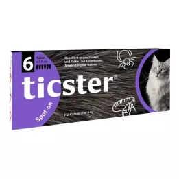 TICSTER Spot-on tekutina pro kočky 4-8 kg, 6X0,8 ml
