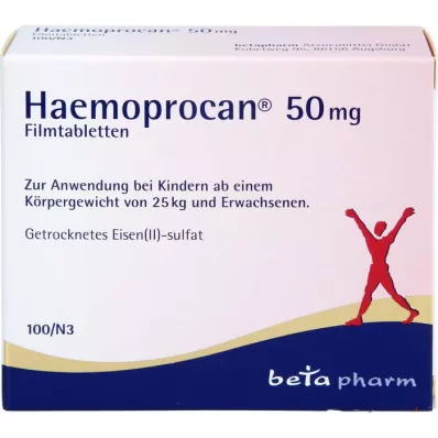 HAEMOPROCAN 50 mg potahované tablety, 100 ks