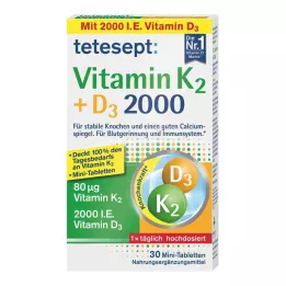 TETESEPT Vitamin K2+D3 2000 tablet, 30 ks