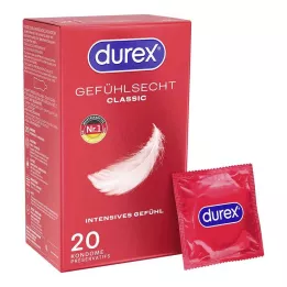 DUREX Klasické kondomy Sensitive, 20 ks
