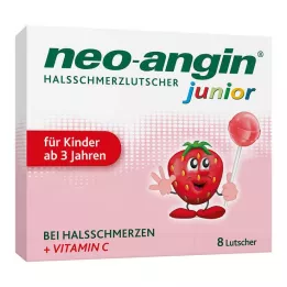 NEO-ANGIN juniorské lízátko proti bolesti v krku, 8 ks