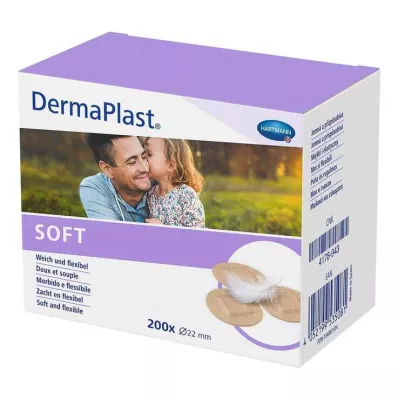 Náplasti Dermaplast Soft Spots kulaté 22 mm, 200 kusů