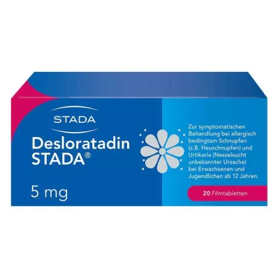 Desloratadin STADA® 5 mg potahované tablety, 20 ks Desloratadin STADA® 5 mg potahované tablety, 20 ks