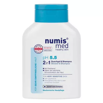 NUMIS sprchový gel 2v1 med pH 5,5 &amp; šampon, 200 ml