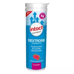INTACT Expert Dextróza žvýkací tablety malina, 8 ks