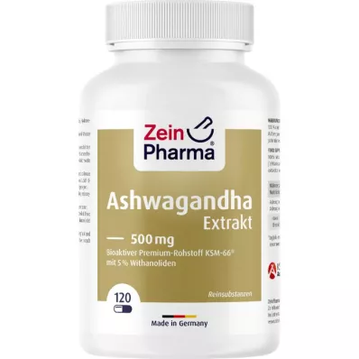 ASHWAGANDHA EXTRAKT 500 mg kapsle, 120 ks