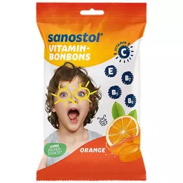 SANOSTOL Vitaminové bonbóny pomeranč, 75 g