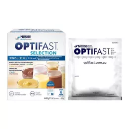 OPTIFAST Výběrové nápoje &amp; Krémy v prášku, 8X55 g