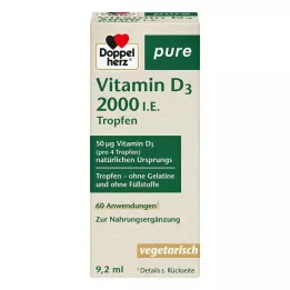 DOPPELHERZ Vitamin D3 2000 I.U. čisté kapky, 9,2 ml