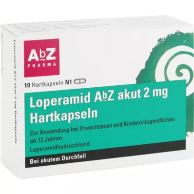 LOPERAMID AbZ akut 2 mg tvrdé tobolky, 10 ks
