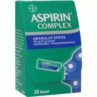 ASPIRIN Komplexní granule tyčinky 500 mg/30 mg Gran, 10 ks