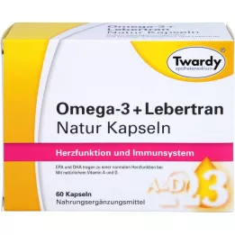 OMEGA-3+Liver Oil Natural Capsules, 60 kapslí