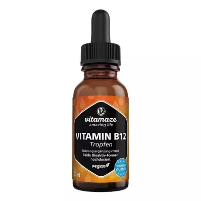 VITAMIN B12 100 µg vysokodávkované veganské kapky, 50 ml