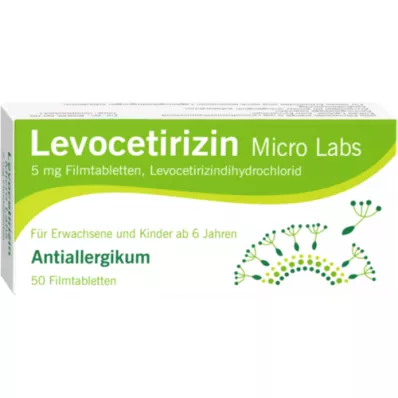 LEVOCETIRIZIN Micro Labs 5 mg potahované tablety, 50 ks