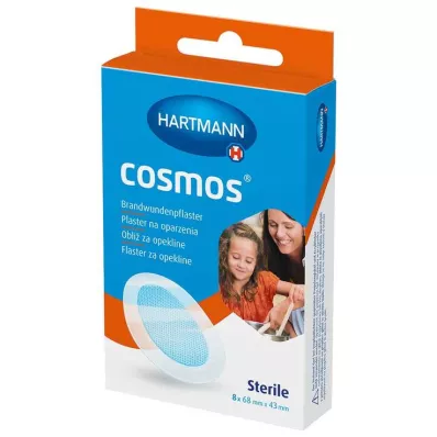 cosmos® náplasti na popáleniny 68 mm x 43 mm sterilní, 8 kusů
