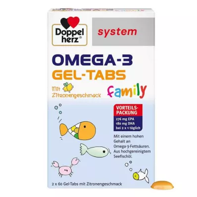 Rodinný systém Doppelherz Omega-3 Gel Tabs, 120 kusů