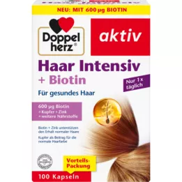 DOPPELHERZ Hair Intensive+Biotin Capsules, 100 kapslí