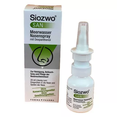 Siozwo San mořská voda nosní sprej s dexpanthenolem, 20 ml