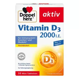 DOPPELHERZ Vitamin D3 2000 I.U. tablety, 50 ks