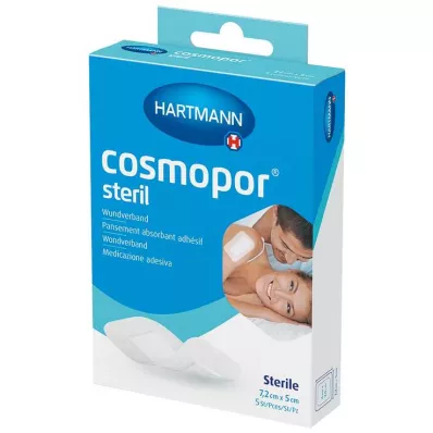 COSMOPOR sterilní obvaz na rány 5x7,2 cm OTC, 5 ks