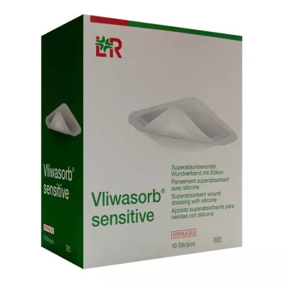 Vliwasorb sensitive 20x20 cm superabsorb.obvaz na rány, 10 ks