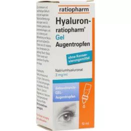HYALURON-RATIOPHARM Gelové oční kapky, 10 ml
