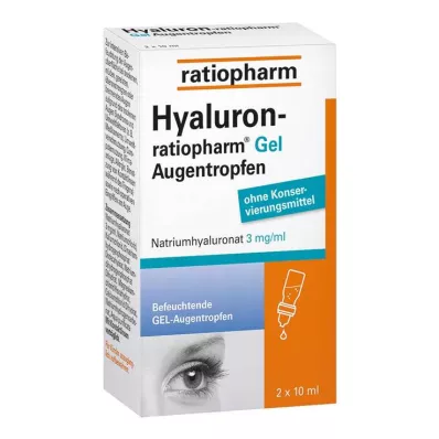 Hyaluron-Ratiopharm gelové oční kapky, 2x10 ml