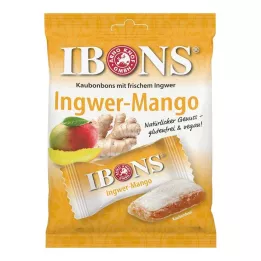 IBONS Žvýkací bonbony Ginger Mango Bag, 92 g