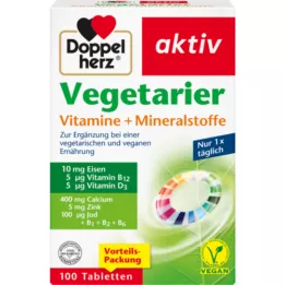 DOPPELHERZ Vegetariánské vitamíny+minerály Active, 100 ks