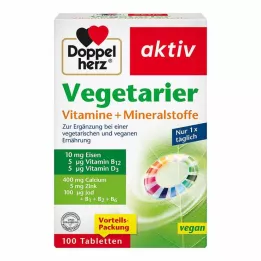 DOPPELHERZ Vegetariánské vitamíny+minerály Active, 100 ks