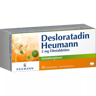 DESLORATADIN Heumann 5 mg potahované tablety, 10 ks