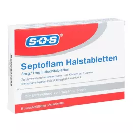 SEPTOFLAM Pastilky do krku, 8 ks