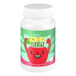 ZINKCITRAT Dětské žvýkací tablety vegan, 120 ks