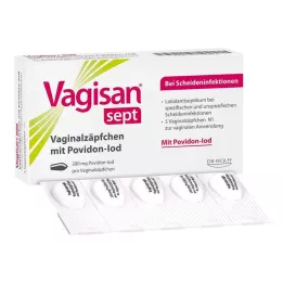 VAGISAN septové vaginální čípky s povidon-jódem, 5 ks
