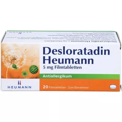 DESLORATADIN Heumann 5 mg potahované tablety, 20 ks